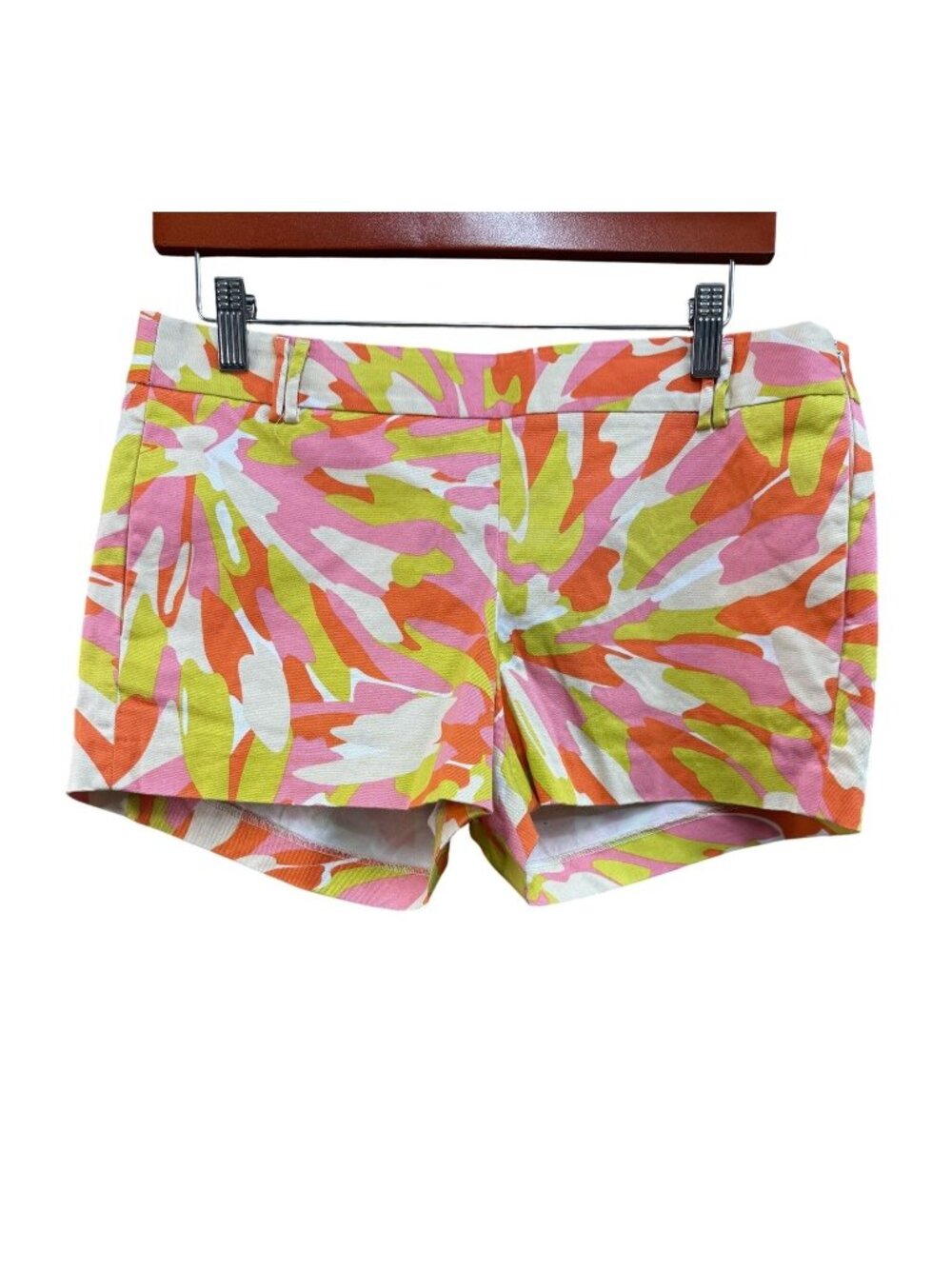 J Crew Women's Tropical Print Stretch Cotton Shorts Size 6